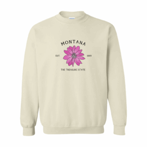 Montana State Flower Unisex Crewneck