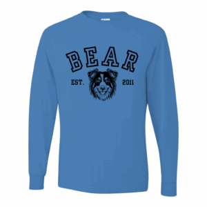 Custom Dog Black Logo Unisex Long Sleeve Tee