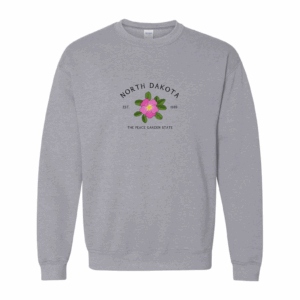 North Dakota State Flower Unisex Crewneck
