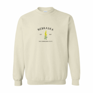 Nebraska State Flower Unisex Crewneck