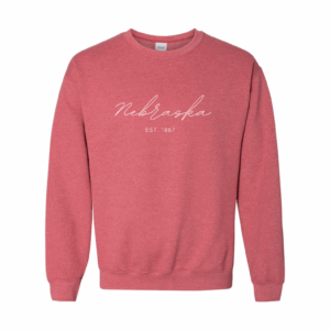 Nebraska Script Unisex Crewneck