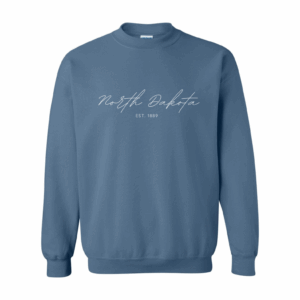 North Dakota Script Unisex Crewneck