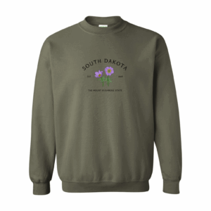 South Dakota State Flower Unisex Crewneck