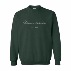 Wisconsin Script Unisex Crewneck
