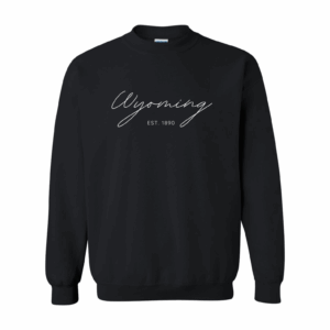 Wyoming Script Unisex Crewneck