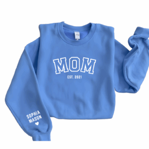 Custom Name Mom Outline Apparel